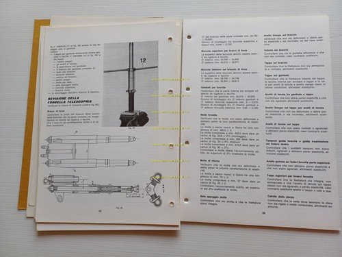 Moto Guzzi Nuovo Falcone 500 1976 manuale officina italiano originale