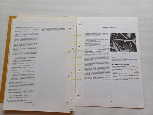 Moto Guzzi Nuovo Falcone 500 1976 manuale officina italiano originale