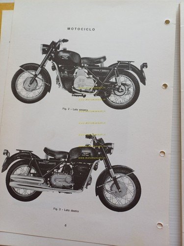 Moto Guzzi Nuovo Falcone 500 1976 manuale officina italiano originale