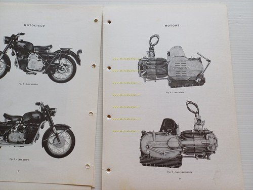 Moto Guzzi Nuovo Falcone 500 1976 manuale officina italiano originale