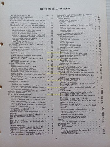Moto Guzzi Nuovo Falcone 500 1976 manuale officina italiano originale