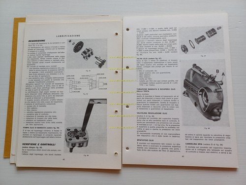 Moto Guzzi Nuovo Falcone 500 1976 manuale officina italiano originale