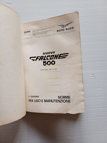 Moto Guzzi Nuovo Falcone 500 Militare 1970 manuale uso manutenzione …