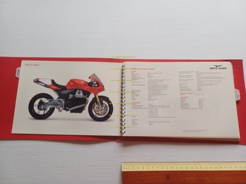 Moto Guzzi presentazione modelli 2004 cartella stampa originale press release