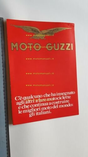 Moto Guzzi produzione gamma modelli 1975 depliant ITALIANO originale