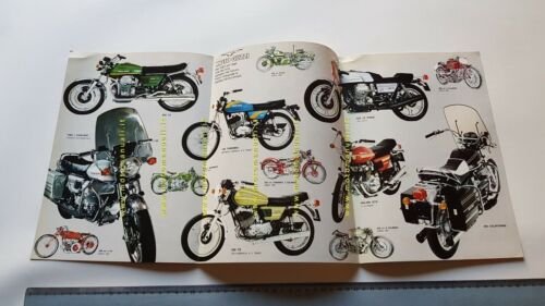 Moto Guzzi produzione gamma modelli 1975 depliant ITALIANO originale