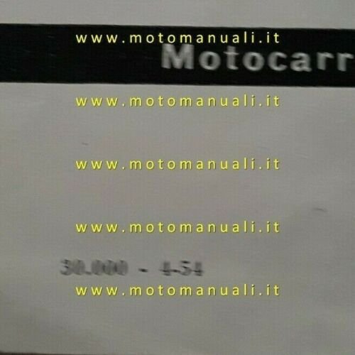 Moto Guzzi Produzione Modelli 1954 depliant brochure originale