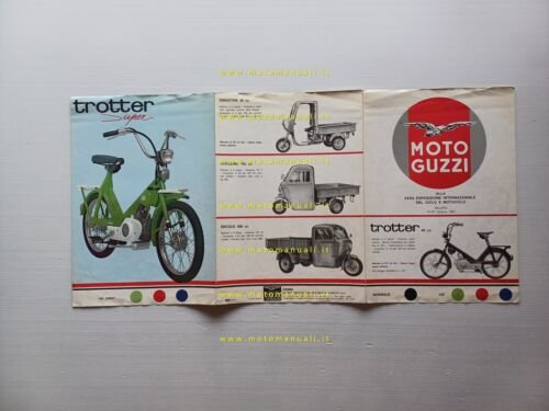 MOTO GUZZI produzione modelli 1967-68 depliant ITALIANO originale