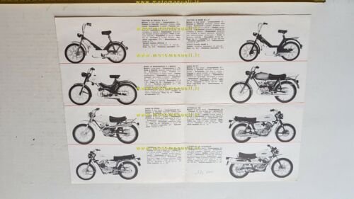 MOTO GUZZI produzione modelli 1972 depliant originale brochure