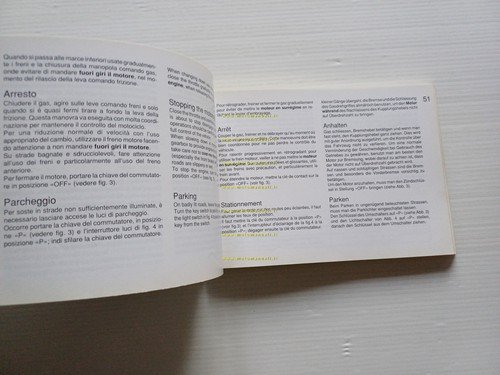 Moto Guzzi Quota 1000 1992 manuale uso manutenzione libretto originale