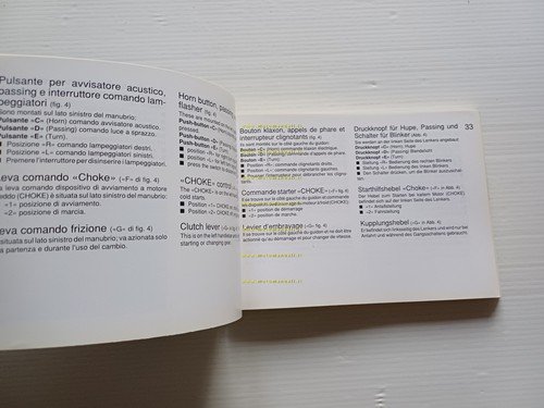 Moto Guzzi Quota 1000 1992 manuale uso manutenzione libretto originale