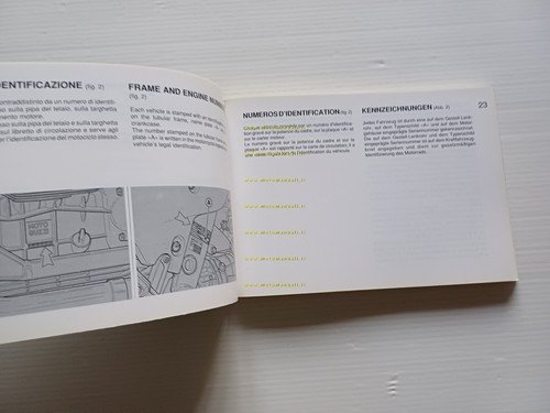 Moto Guzzi Quota 1000 1992 manuale uso manutenzione libretto originale