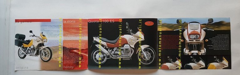 Moto Guzzi Quota 1100 ES 1998 depliant italiano originale