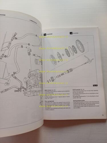 Moto Guzzi Sport 1100 1995 manuale officina ITALIANO INGLESE originale