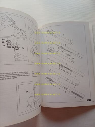 Moto Guzzi Sport 1100 1995 manuale officina ITALIANO INGLESE originale