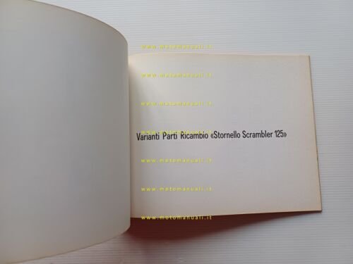 Moto Guzzi Stornello 125 - 160 - 125 Scrambler catalogo …