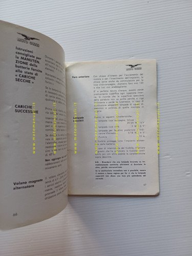 Moto Guzzi Stornello 125 - 160 1971 manuale uso manutenzione …