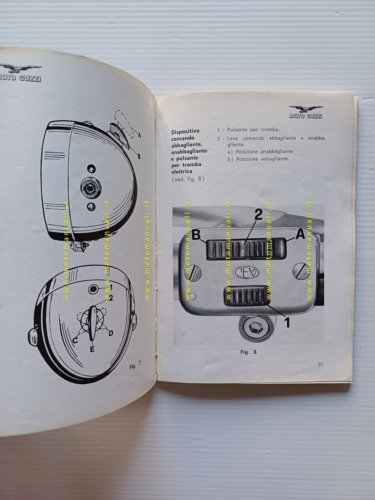 Moto Guzzi Stornello 125 - 160 1971 manuale uso manutenzione …