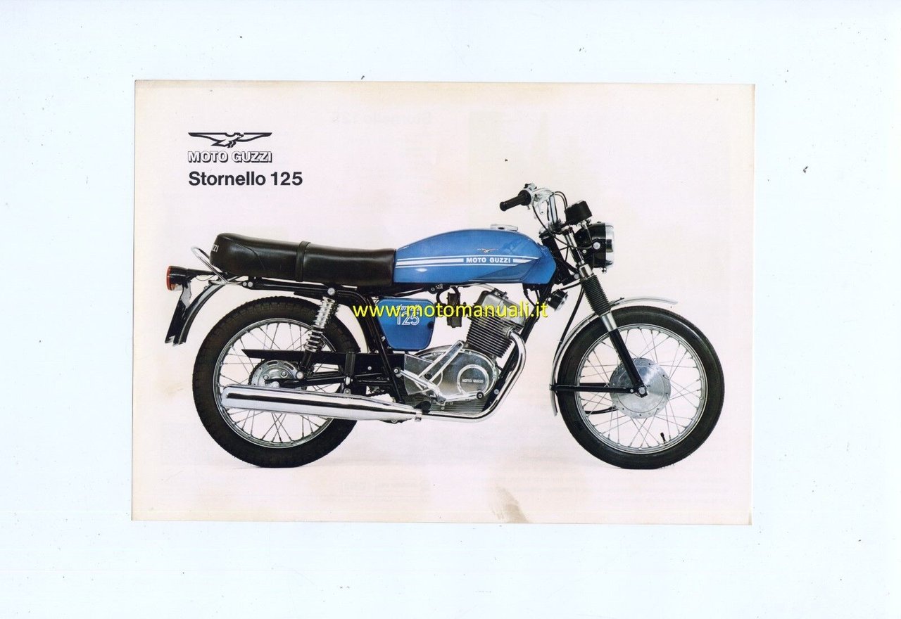 MOTO GUZZI Stornello 125 1970 depliant originale genuine motorcycle brochure