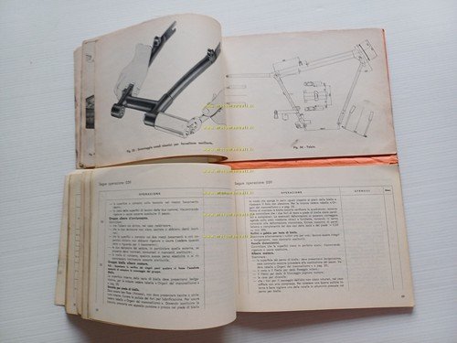 Moto Guzzi Stornello 125 1a serie 1960 manuale officina originale …