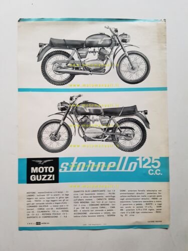 Moto Guzzi Stornello 125 Scrambler 1966 depliant originale ITALIANO