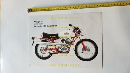 MOTO GUZZI Stornello 125 Scrambler 1973 depliant originale brochure