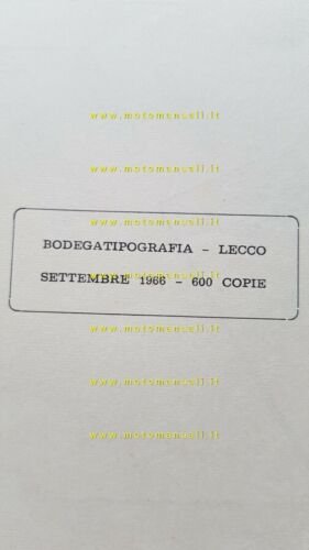 Moto Guzzi Stornello 125 Turismo 1966 catalogo ricambi ORIGINALE parts …