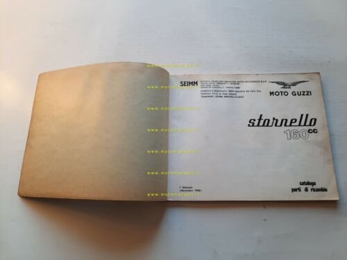 Moto Guzzi Stornello 160 1966 catalogo ricambi ORIGINALE spare parts …