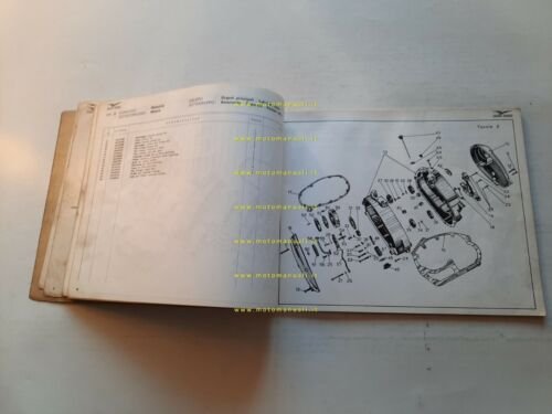 Moto Guzzi Stornello 160 1966 catalogo ricambi ORIGINALE spare parts …