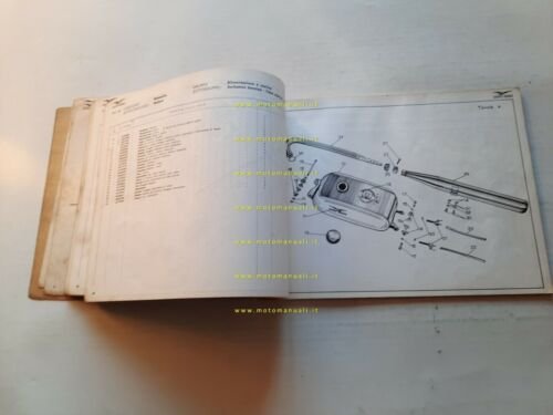Moto Guzzi Stornello 160 1966 catalogo ricambi ORIGINALE spare parts …