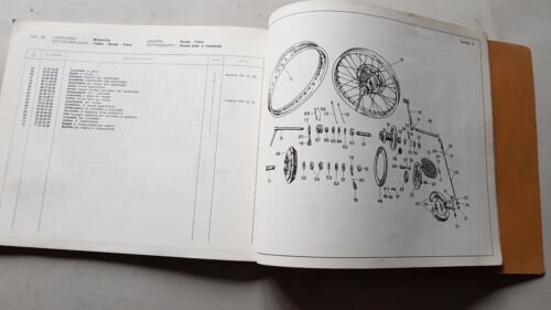 Moto Guzzi Stornello Regolarit 125 1966 catalogo ricambi ORIGINALE