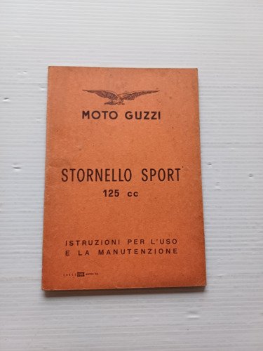 Moto Guzzi Stornello Sport 125 1961 manuale uso libretto istruzioni …