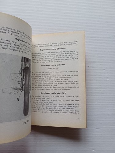 Moto Guzzi Stornello Sport 125 1961 manuale uso libretto istruzioni …