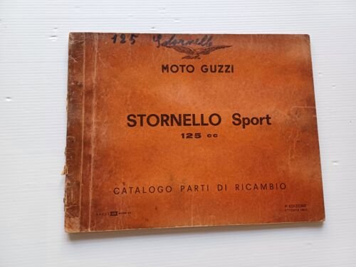 Moto Guzzi Stornello Sport 125 1a serie 1962 catalogo ricambi …