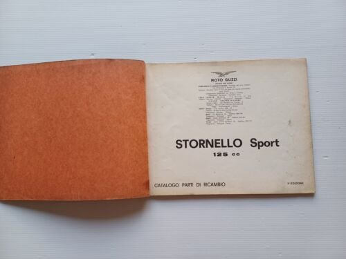 Moto Guzzi Stornello Sport 125 1a serie 1962 catalogo ricambi …