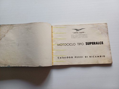 Moto Guzzi Superalce 500 1947 catalogo ricambi originale spare parts …