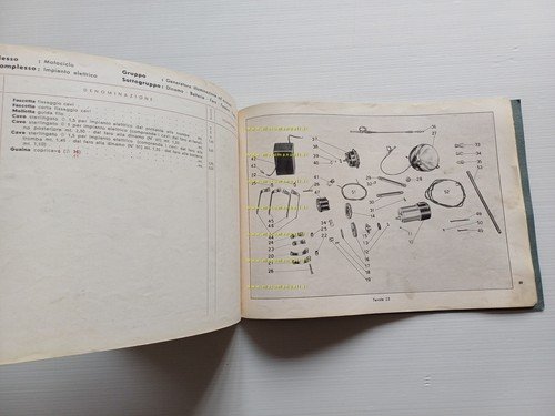 Moto Guzzi Superalce 500 1947 catalogo ricambi originale spare parts …