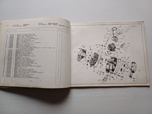 Moto Guzzi Trotter 40 1966 catalogo ricambi ORIGINALE spare parts …