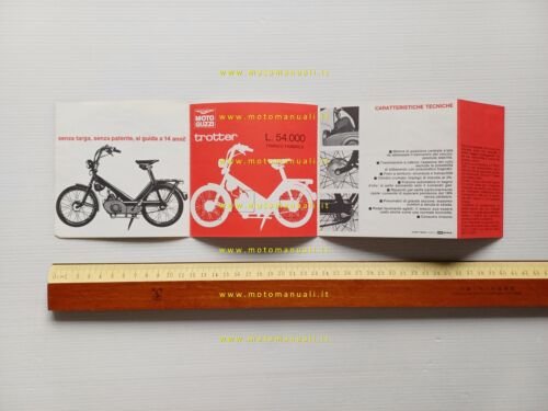 Moto Guzzi Trotter 40 1966 depliant italiano originale
