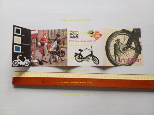 Moto Guzzi Trotter 40 1966 depliant italiano originale