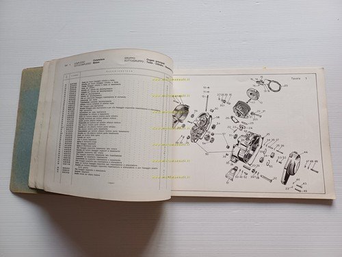 Moto Guzzi Trotter 40 1968 catalogo ricambi originale