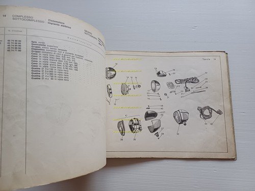 Moto Guzzi Trotter 40 1968 catalogo ricambi originale