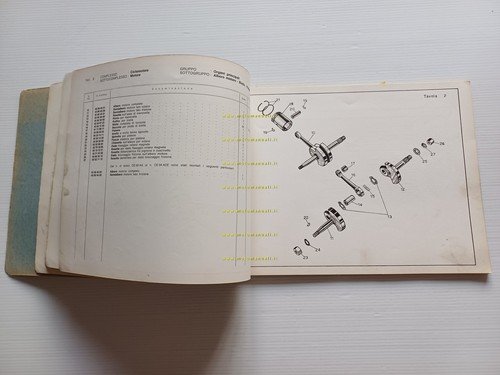 Moto Guzzi Trotter 40 1968 catalogo ricambi originale