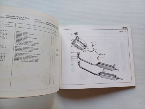 Moto Guzzi Trotter 50 Mark-Special 1971 catalogo ricambi ORIGINALE