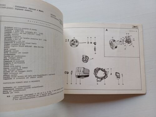 Moto Guzzi Trotter 50 Mark-Special 1971 catalogo ricambi ORIGINALE