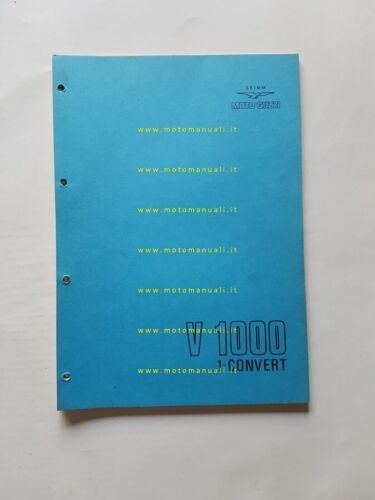 Moto Guzzi V 1000 I-Convert 1975 catalogo ricambi originale spare …