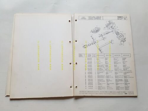 Moto Guzzi V 1000 I-Convert 1975 catalogo ricambi originale spare …