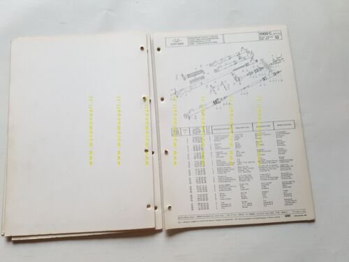 Moto Guzzi V 1000 I-Convert 1975 catalogo ricambi originale spare …