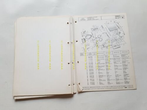 Moto Guzzi V 1000 I-Convert 1975 catalogo ricambi originale spare …