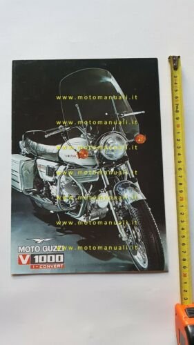 MOTO GUZZI V 1000 I-Convert 1975 depliant originale ENGLISH brochure